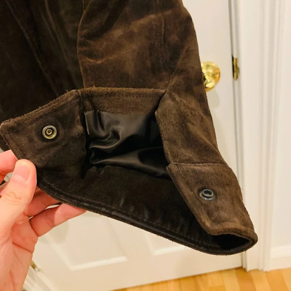 Banana Republic Heavy Weight Suede Leather Jacket
